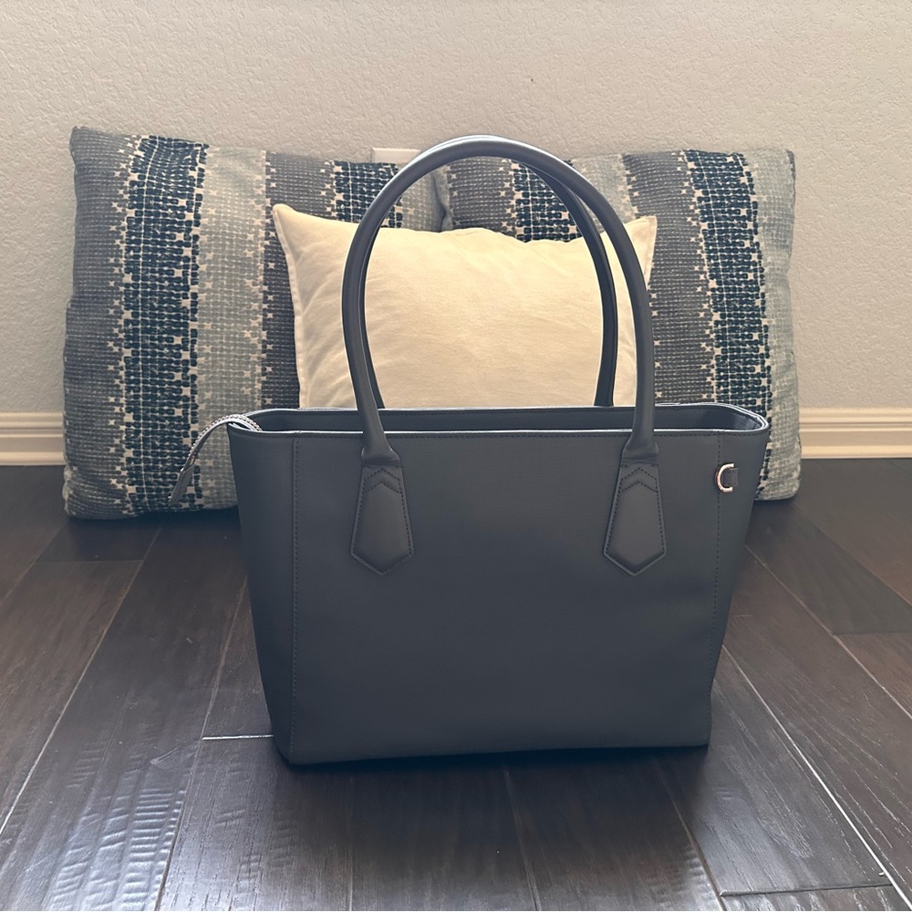 Dagne Dover Signature Tote (Size: Classic; Color: Graphite)